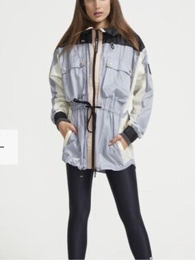 Luxe brand P.E Nation Black and Gray sports  Jacket